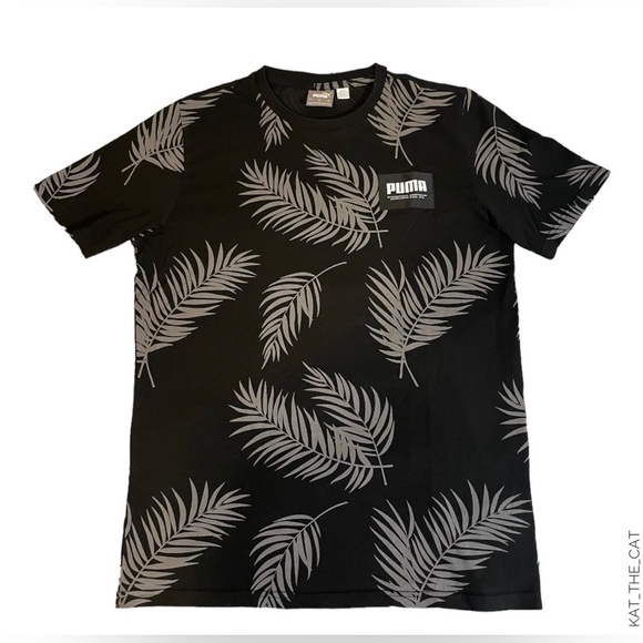 Puma Men's T-Shirt with Palm Leaves Design in Small - Picture 7 of 15